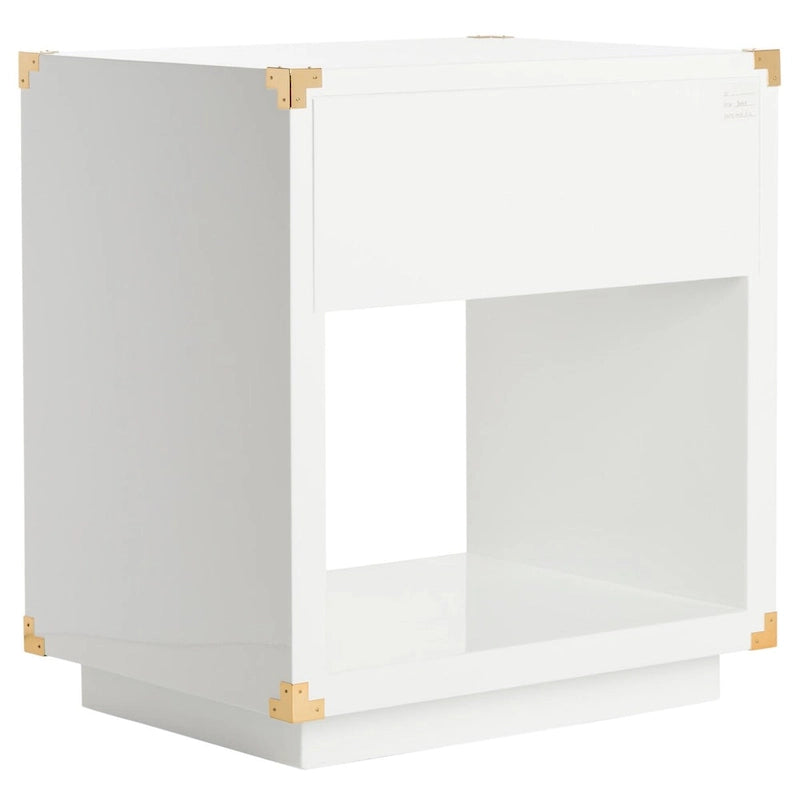 Table d'appoint en laque Gilberte SAFAVIEH Couture - 61 cm L x 46 cm P x 66 cm H - 61Lx46Px66H