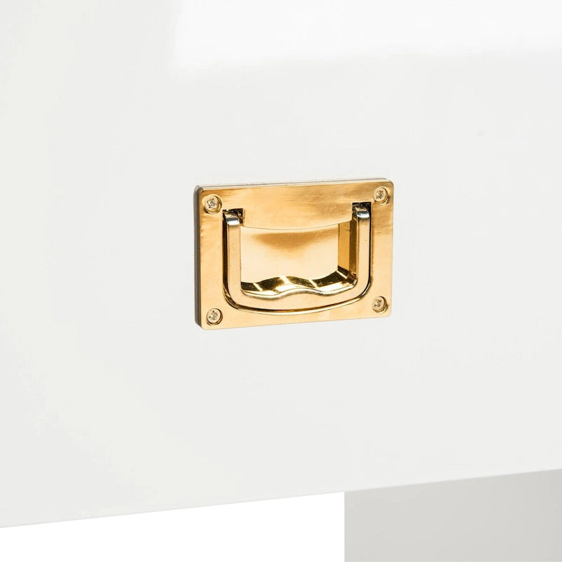 Table d'appoint en laque Gilberte SAFAVIEH Couture - 61 cm L x 46 cm P x 66 cm H - 61Lx46Px66H