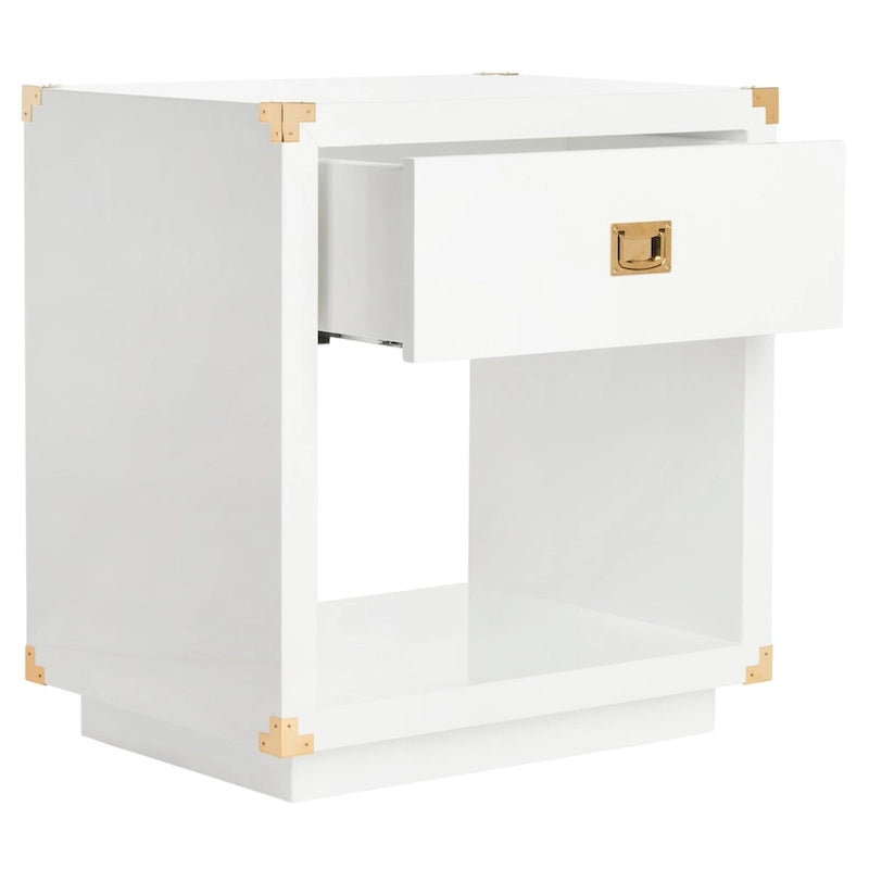Table d'appoint en laque Gilberte SAFAVIEH Couture - 61 cm L x 46 cm P x 66 cm H - 61Lx46Px66H