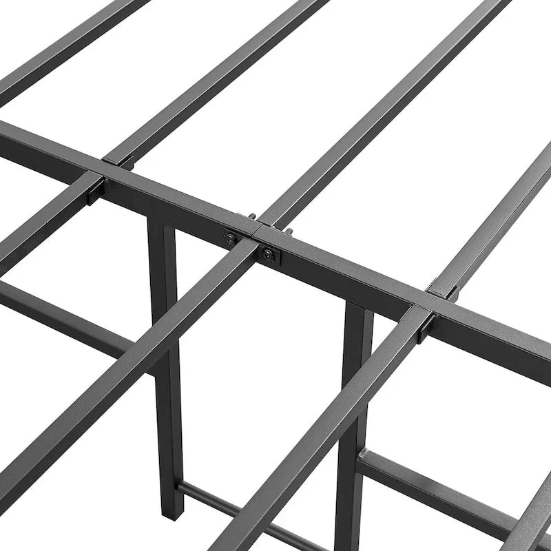 Cadre de lit plateforme en métal King Size de 46 cm avec lattes en acier