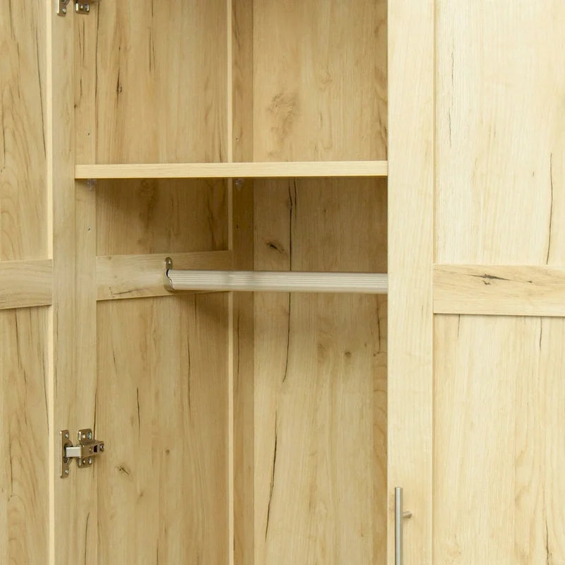 Grande armoire avec 2 tiroirs et 5 espaces de rangement