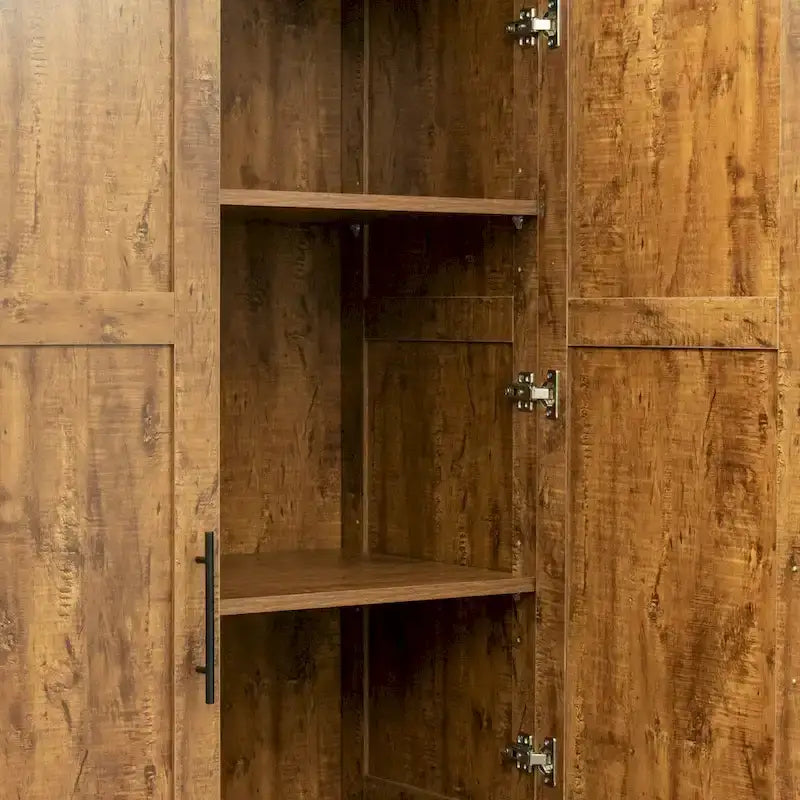 Grande armoire avec 2 tiroirs et 5 espaces de rangement