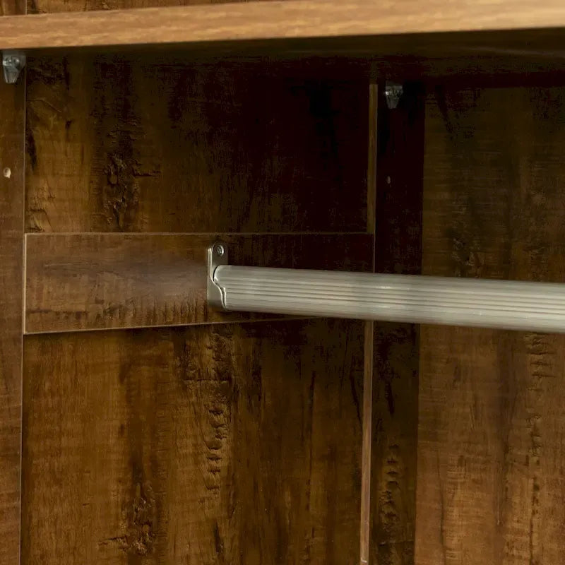 Grande armoire avec 2 tiroirs et 5 espaces de rangement