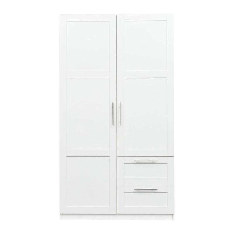 Grande armoire avec 2 tiroirs et 5 espaces de rangement