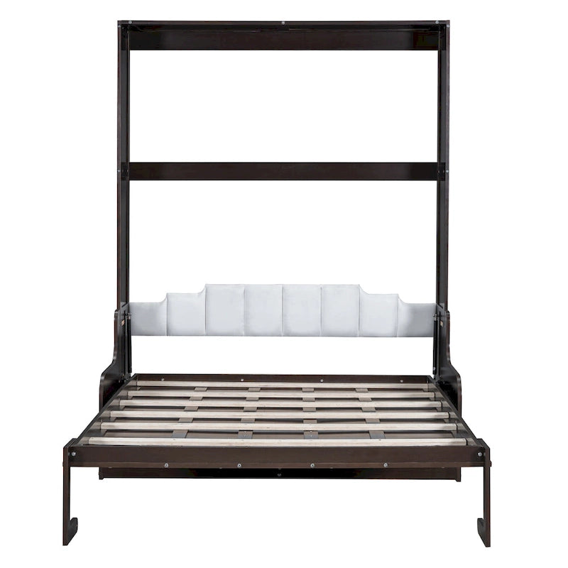 Lit mural escamotable Queen Size avec coussin