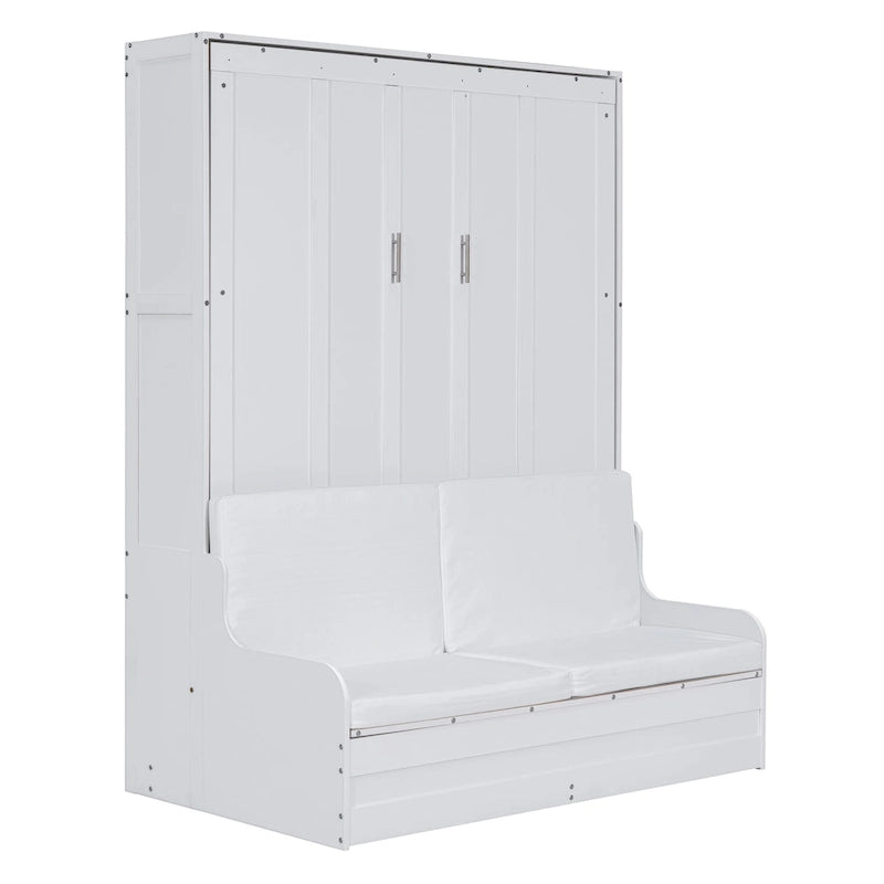 Lit mural escamotable Queen Size avec coussin