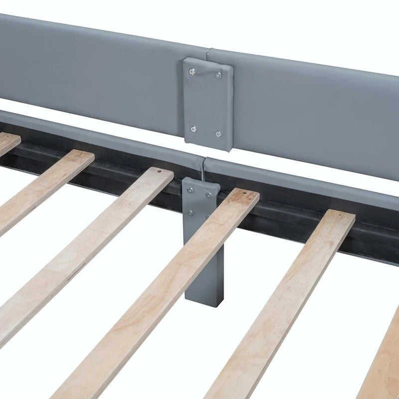 Lit plateforme tapissier Twin XL avec système de rangement hydraulique
