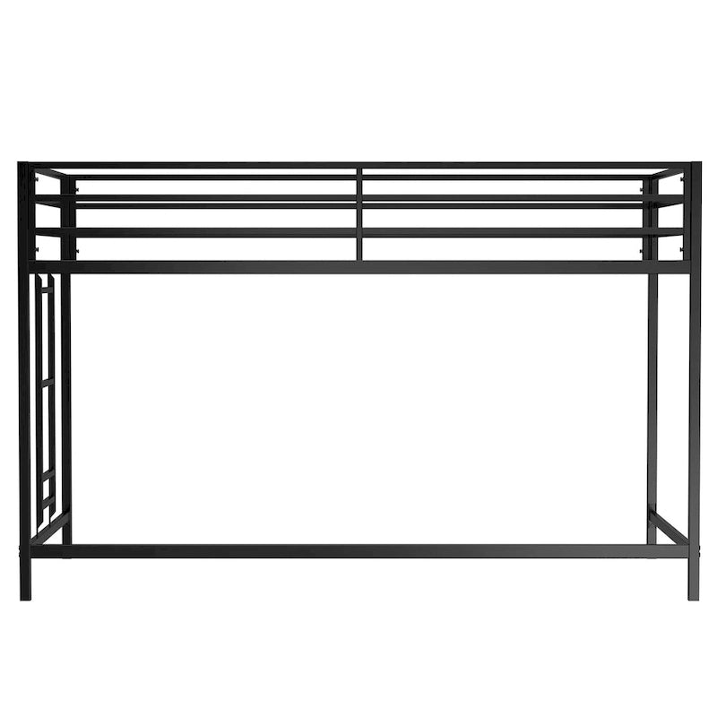 Lit superposé mi-hauteur junior noir Pour chambre à coucher