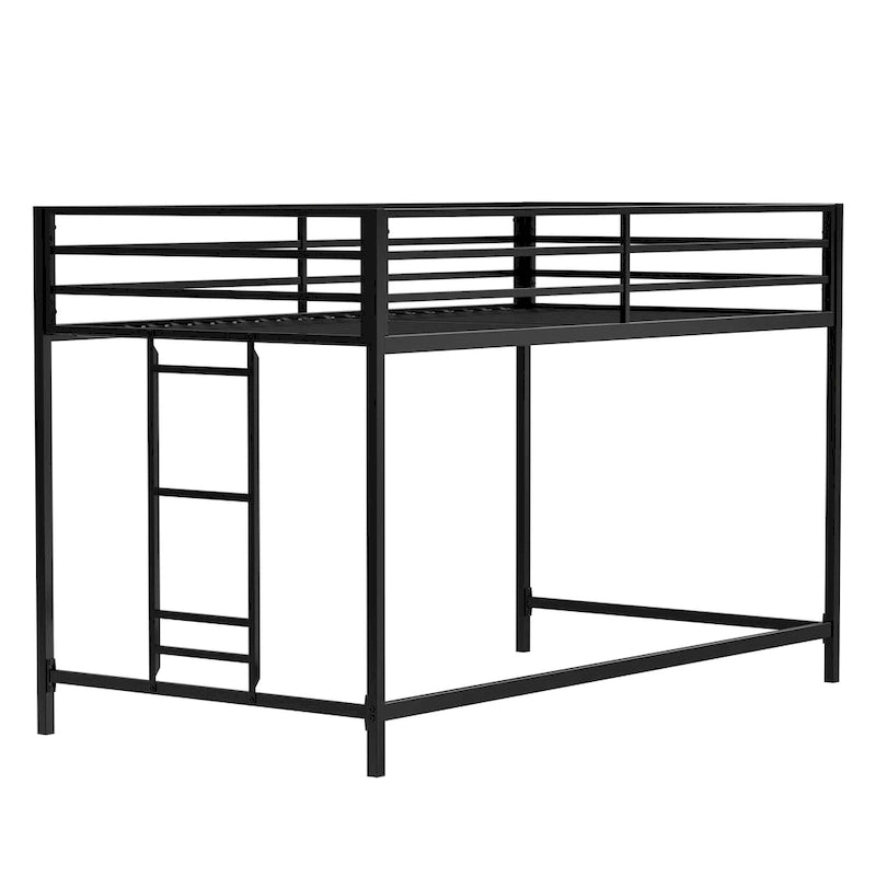 Lit superposé mi-hauteur junior noir Pour chambre à coucher