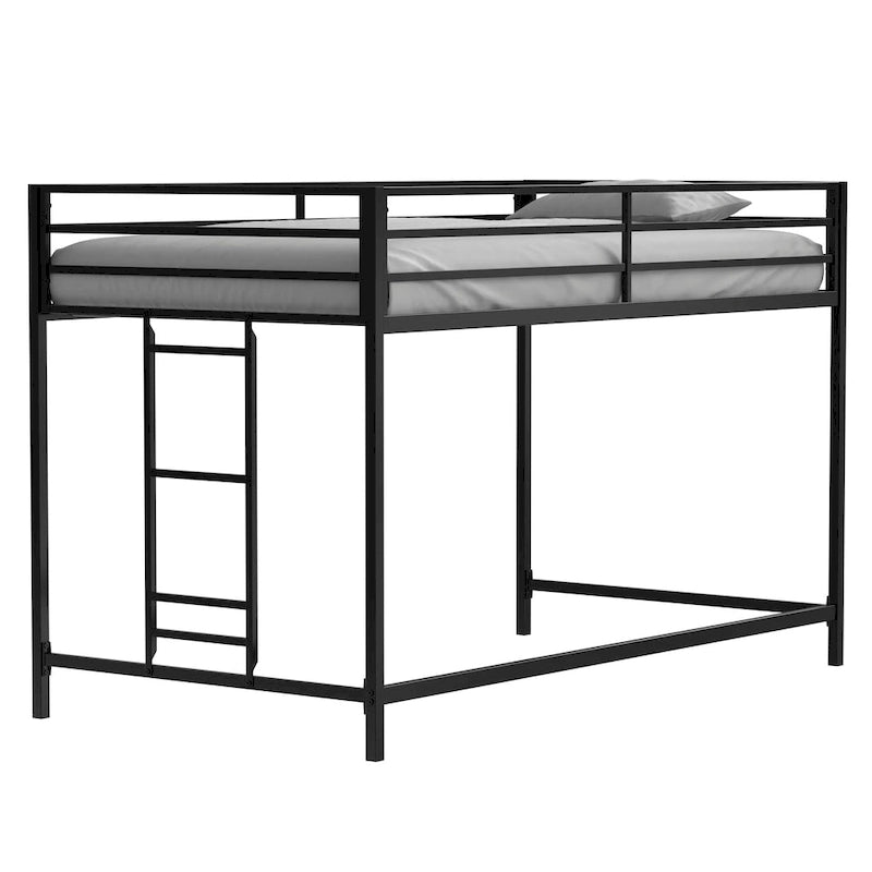 Lit superposé mi-hauteur junior noir Pour chambre à coucher