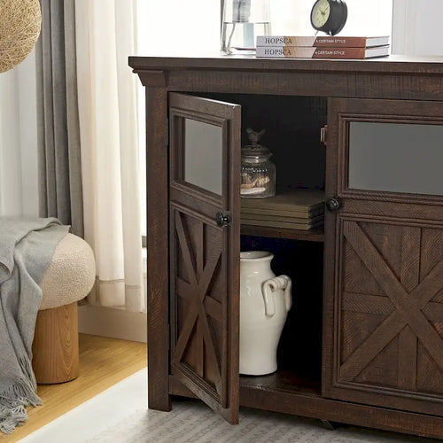 Buffet deux portes, grand bahut, commode, meuble de bar à vin pour salle à manger