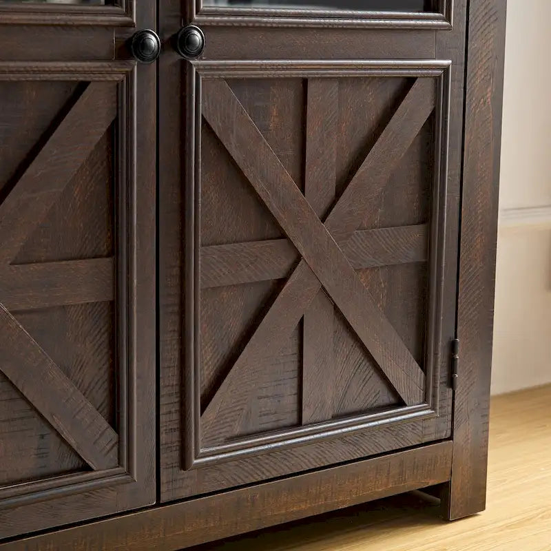 Buffet deux portes, grand bahut, commode, meuble de bar à vin pour salle à manger