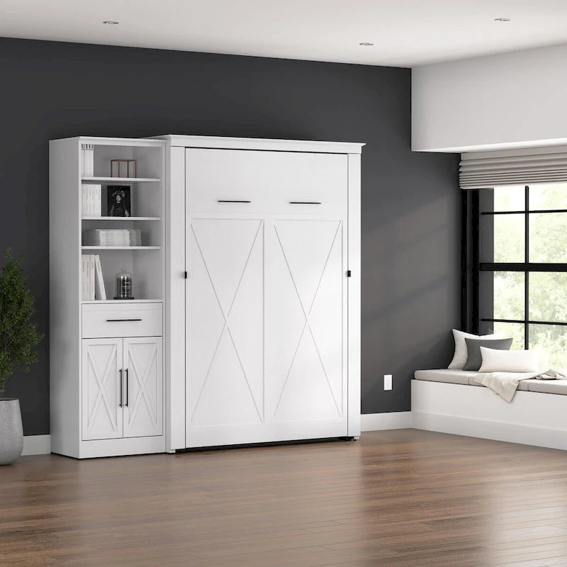 Lit escamotable Key West avec armoire-penderie (88W) de Bestar