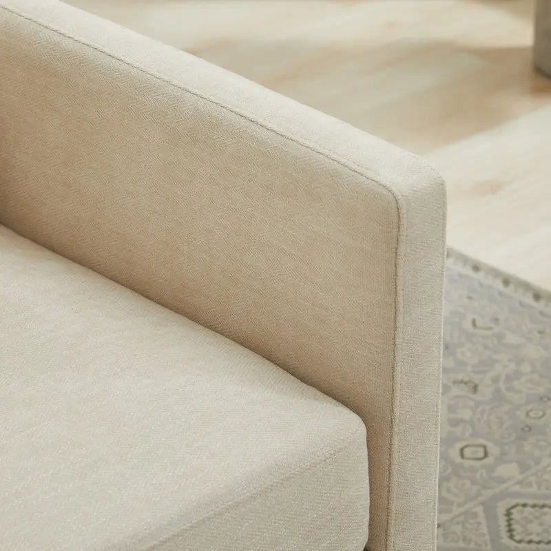 Fauteuil d'appoint pivotant carré rembourré