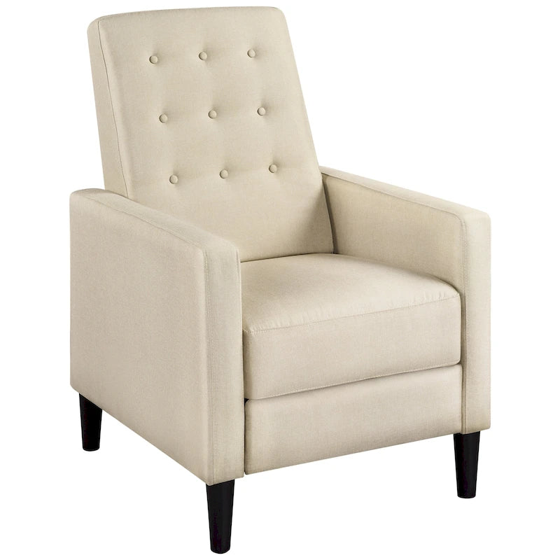 Yaheetech Fauteuil Inclinable en Tissu Fauteuil Relax Rembourré Dossier Réglable
