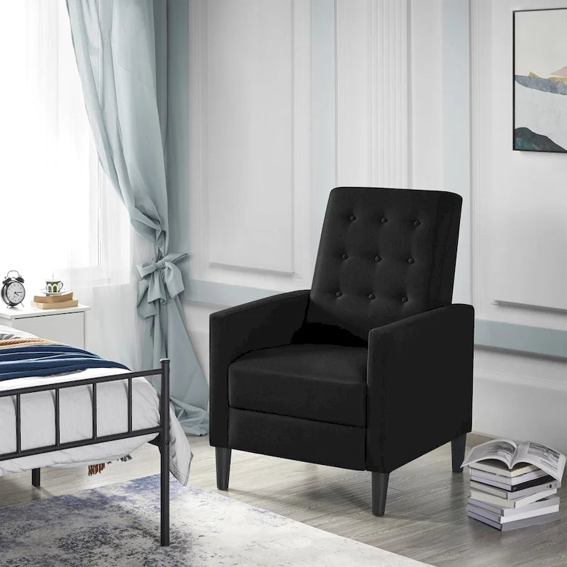 Yaheetech Fauteuil Inclinable en Tissu Fauteuil Relax Rembourré Dossier Réglable