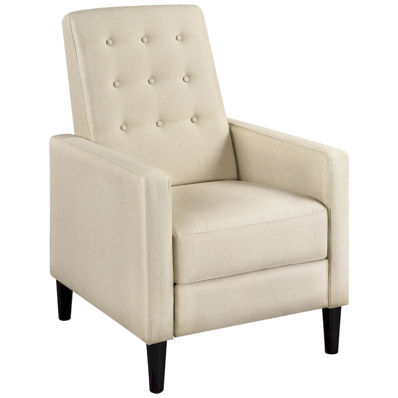 Yaheetech Fauteuil Inclinable en Tissu Fauteuil Relax Rembourré Dossier Réglable