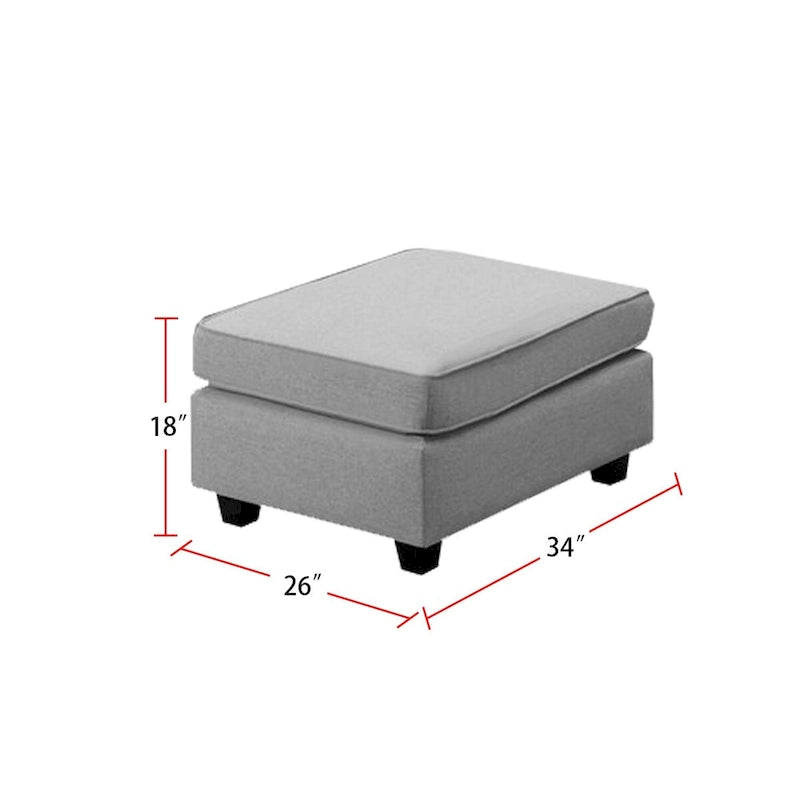 Canapé d'angle modulable 7 places avec pouf