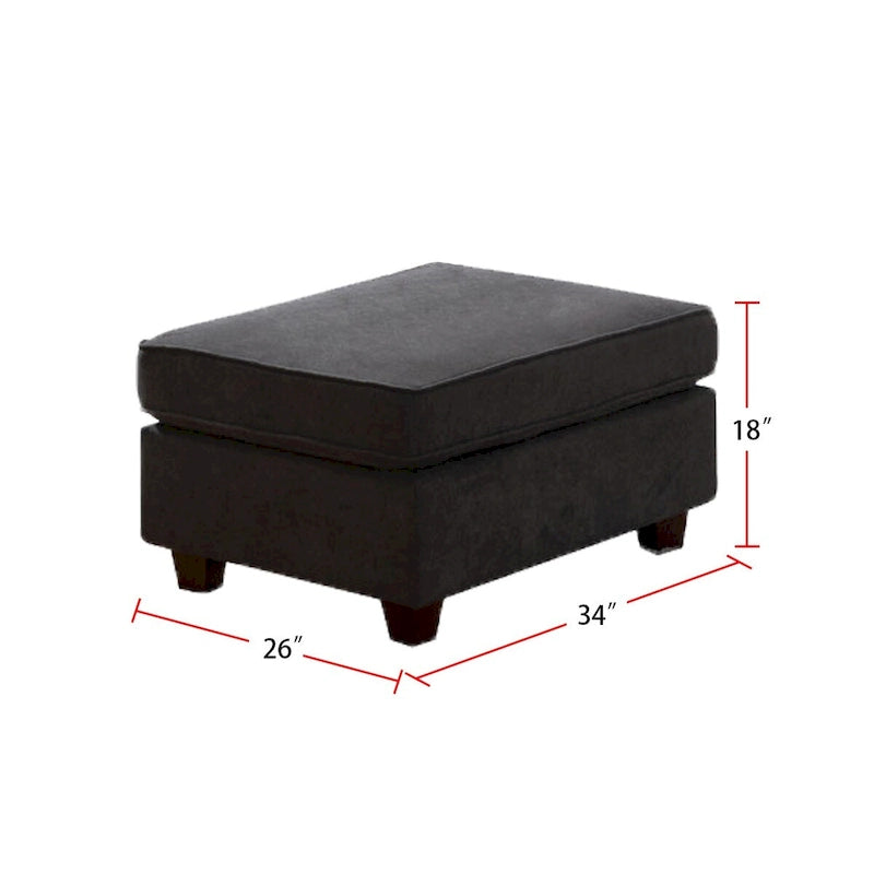 Canapé d'angle modulable 7 places avec pouf