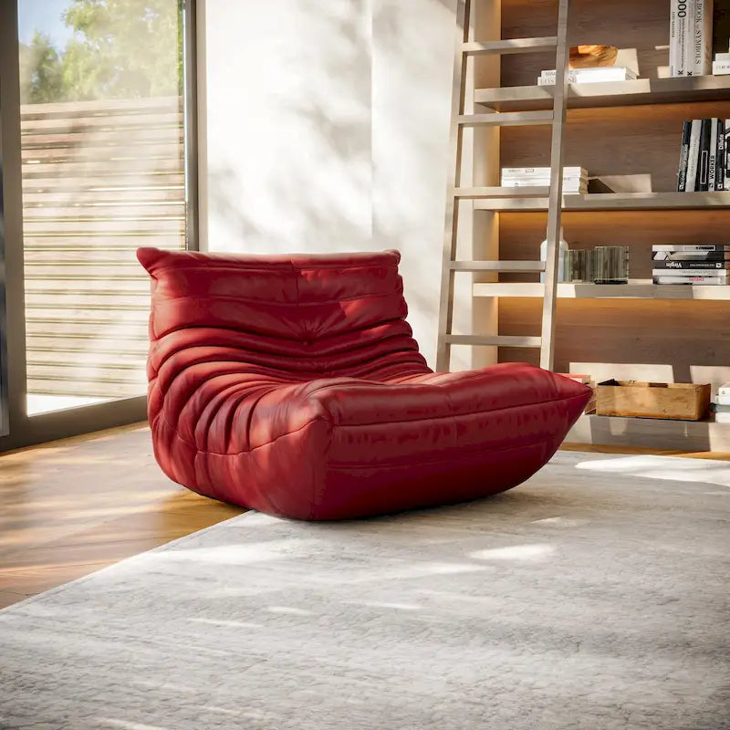 Furgle Canapé en cuir microfibre Design ergonomique Canapé paresseux Canapé de sol