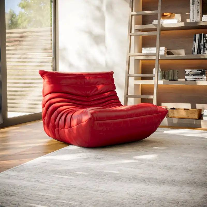 Furgle Canapé en cuir microfibre Design ergonomique Canapé paresseux Canapé de sol