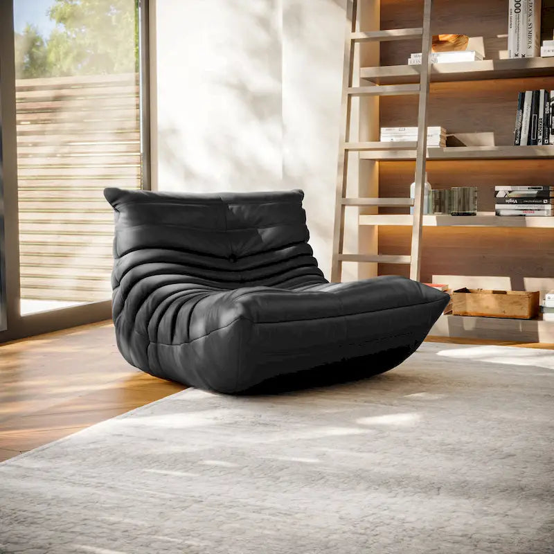 Furgle Canapé en cuir microfibre Design ergonomique Canapé paresseux Canapé de sol