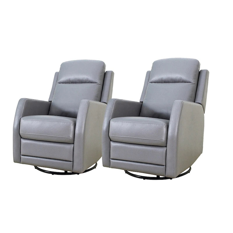 Fauteuil inclinable pivotant Esteban avec dossier capitonné (ensemble de 2) par HULALA HOME