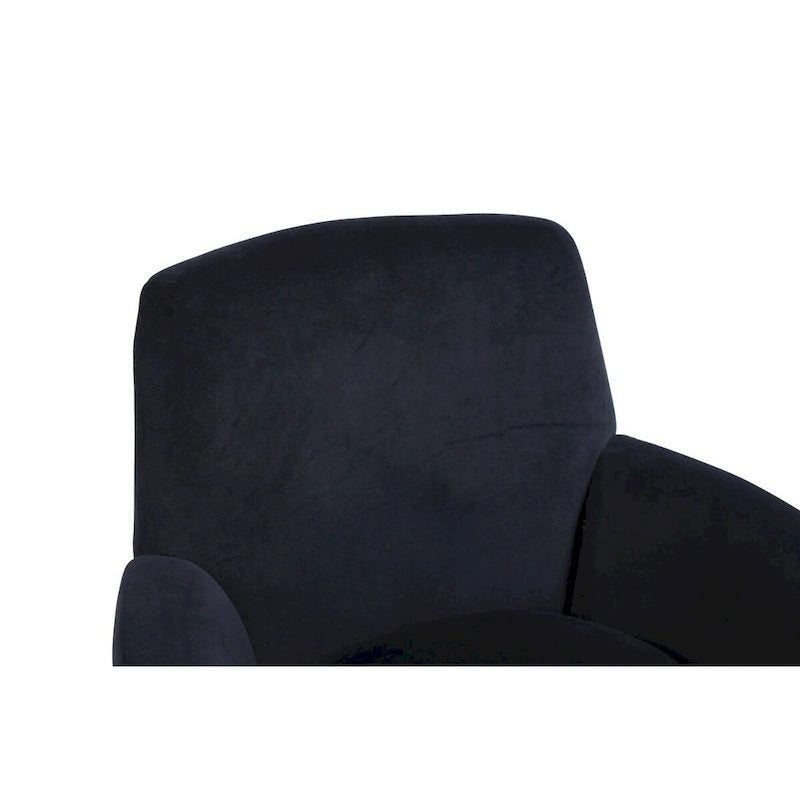 Fauteuil pivotant en velours, Fauteuil pivotant d'appoint, Fauteuil de lecture, Fauteuil rond avec piètement en acier inoxydable doré
