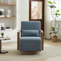 Fauteuil d'appoint pivotant moderne en tissu