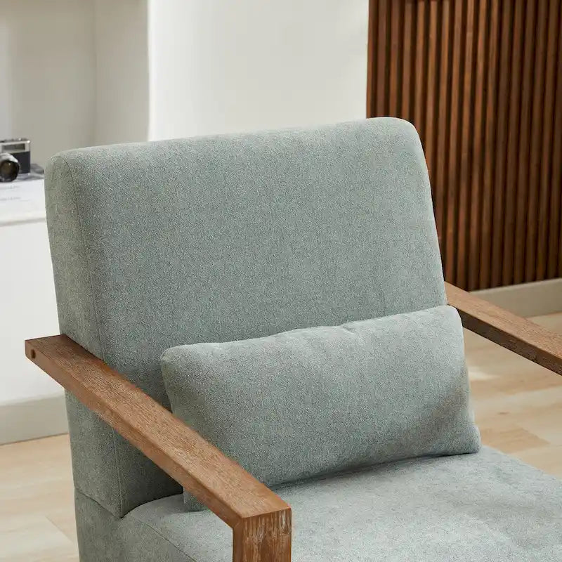 Fauteuil d'appoint pivotant moderne en tissu