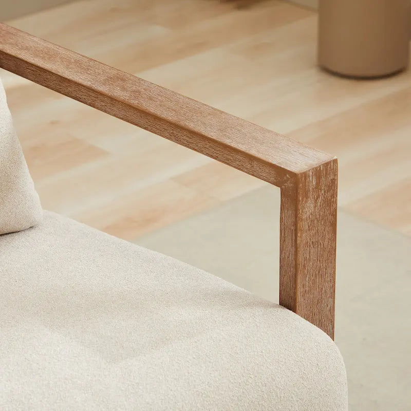 Fauteuil d'appoint pivotant moderne en tissu