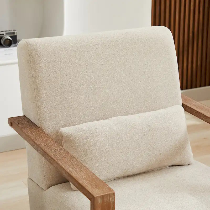 Fauteuil d'appoint pivotant moderne en tissu