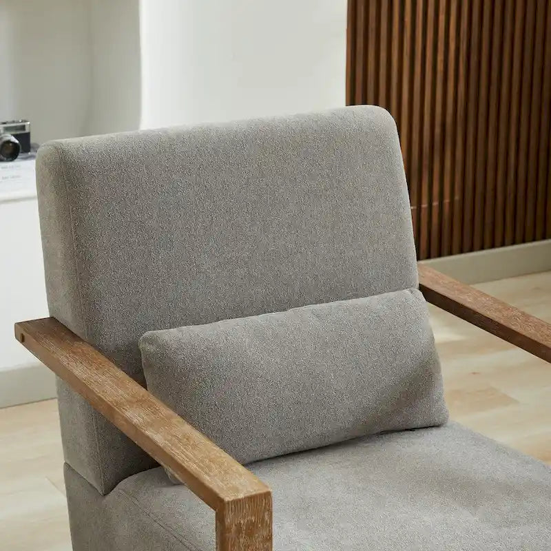 Fauteuil d'appoint pivotant moderne en tissu