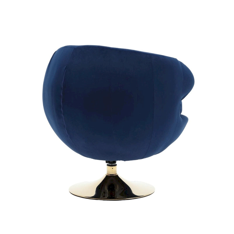 HOMEFUN Fauteuils d'appoint pivotants à 360 degrés en velours (gauche)