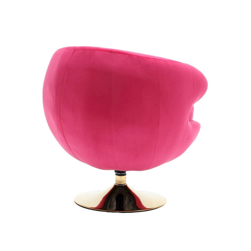 HOMEFUN Fauteuils d'appoint pivotants à 360 degrés en velours (gauche)