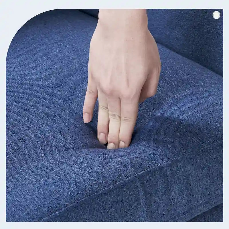 Fauteuil d'appoint en lin LUE BONA, chaise de salon confortable avec accoudoirs, fauteuil capitonné, fauteuils modernes