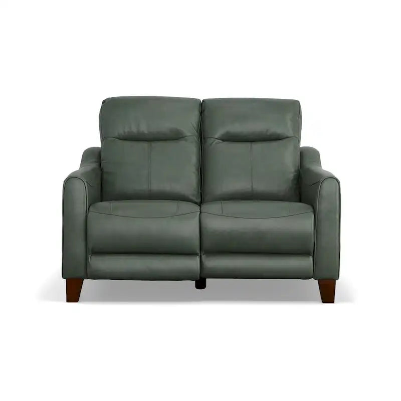Causeuse inclinable Forte 57 en cuir véritable avec accoudoirs arrondis