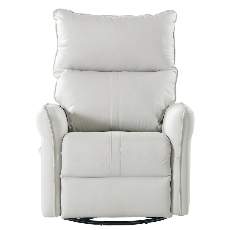 Fauteuil inclinable, pivotant et à bascule en cuir synthétique moderne