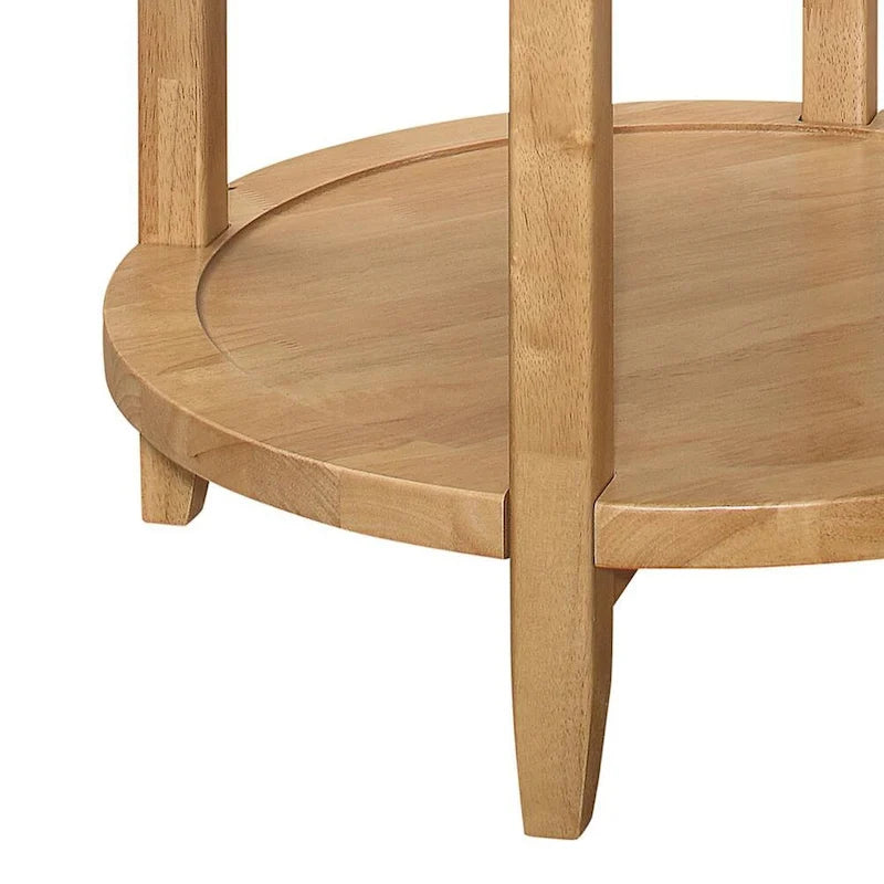 Table d'appoint Isbell Maple avec étagère