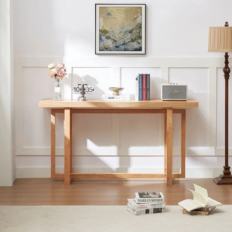 Console rectangulaire moderne Table d'entrée pour le couloir, derrière le canapé, le salon, le hall d'entrée