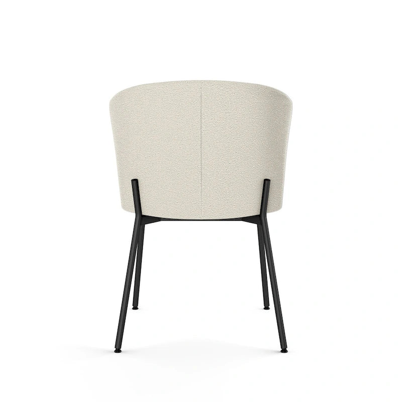 Ensemble de salle à manger 5 pièces Amisco Joelle en bois massif et chaises Camilla