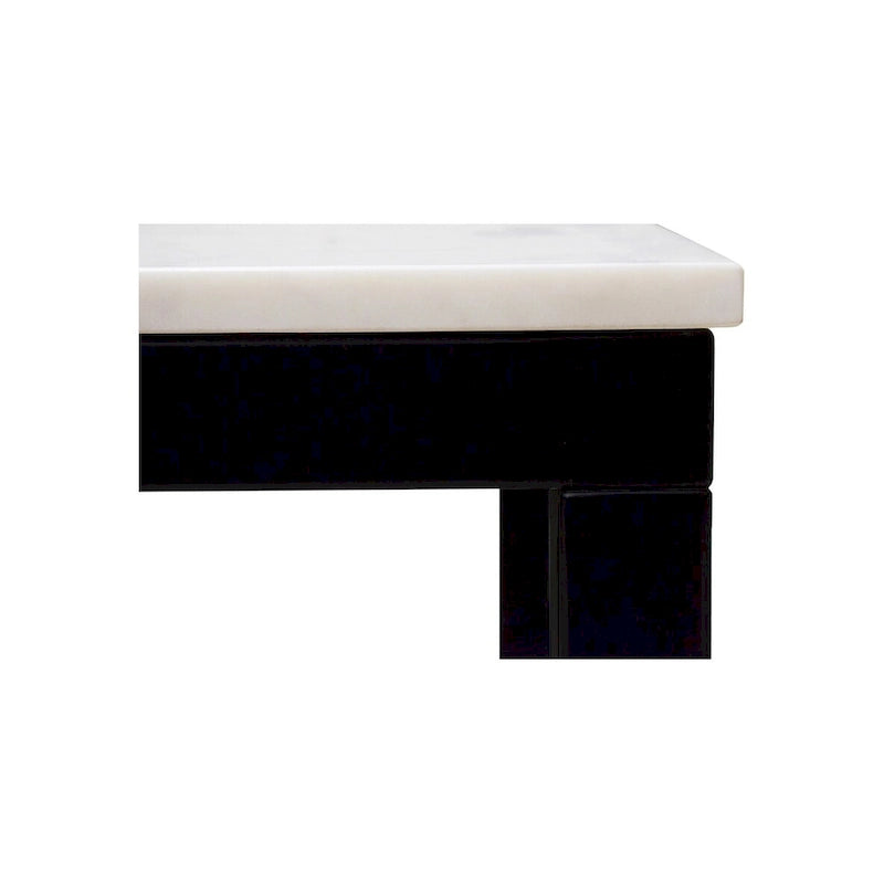 Table Aurelle Home Pariso plateau marbre blanc moderne – 60 L x 30 H x 36 P