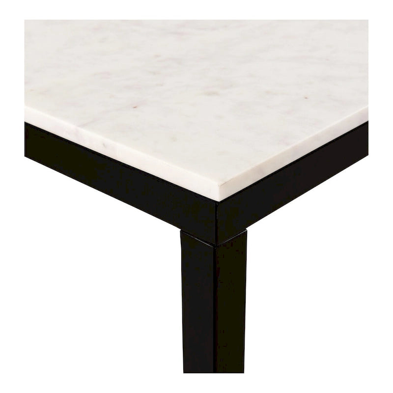 Table Aurelle Home Pariso plateau marbre blanc moderne – 60 L x 30 H x 36 P