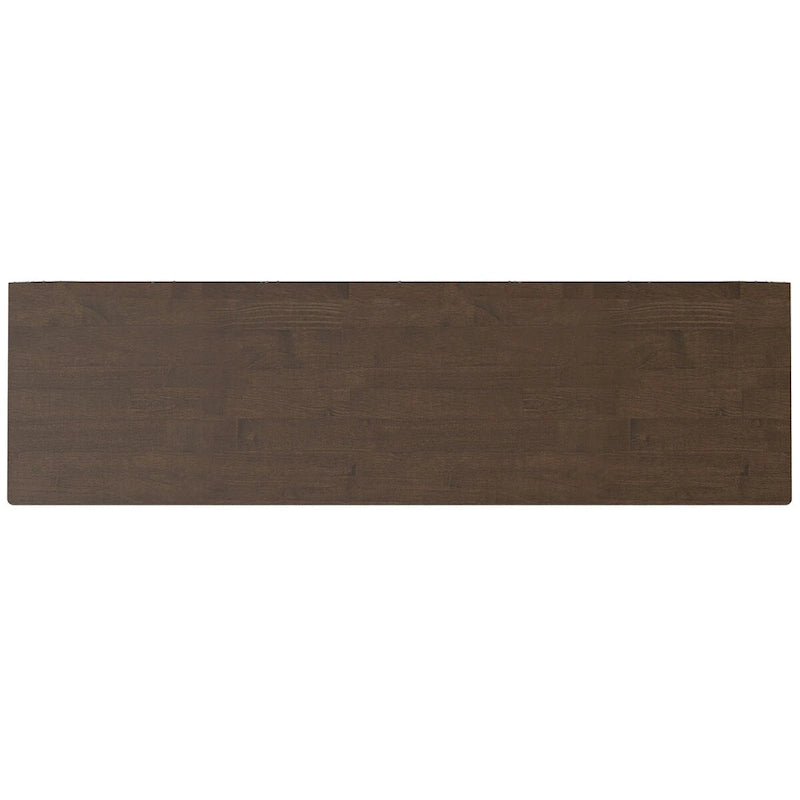 WYNDENHALL Pearson Buffet / Meuble de Rangement Rectangulaire Moderne en BOIS MASSIF de 60 Pouces de Large à 3 Portes, Noyer Marron