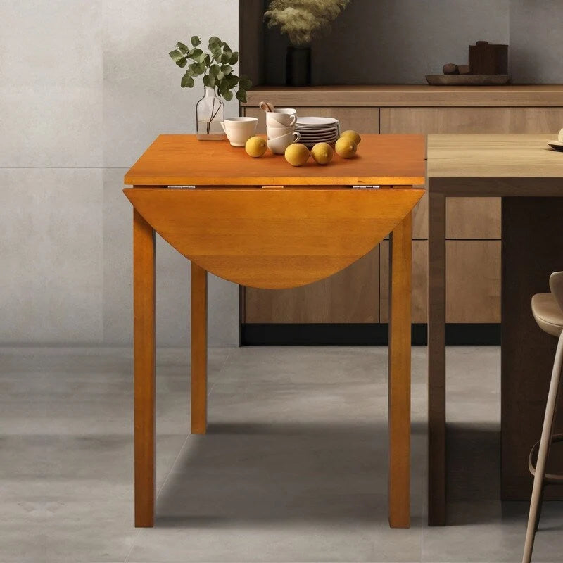 Table à manger rabattable Wings en bois massif - 39,25L x 23,25P x 29H