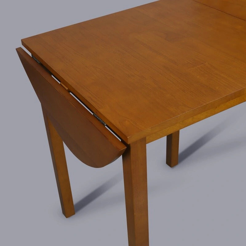 Table à manger rabattable Wings en bois massif - 39,25L x 23,25P x 29H