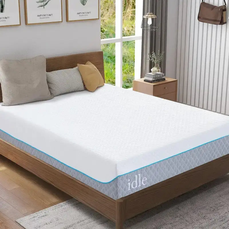 Matelas en mousse à mémoire de forme gel de 12 pouces, matelas rafraîchissant à fermeté moyenne en boîte, CertiPUR-US