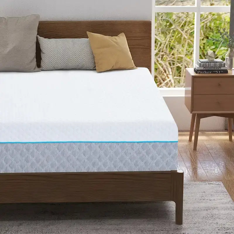 Matelas en mousse à mémoire de forme gel de 12 pouces, matelas rafraîchissant à fermeté moyenne en boîte, CertiPUR-US