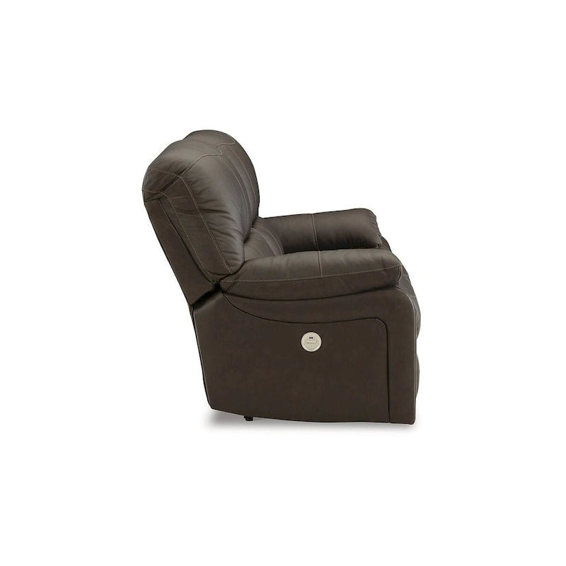 Causeuse inclinable électrique Leesworth marron Signature Design by Ashley - 65 larg. x 41 prof. x 41 haut. (po)