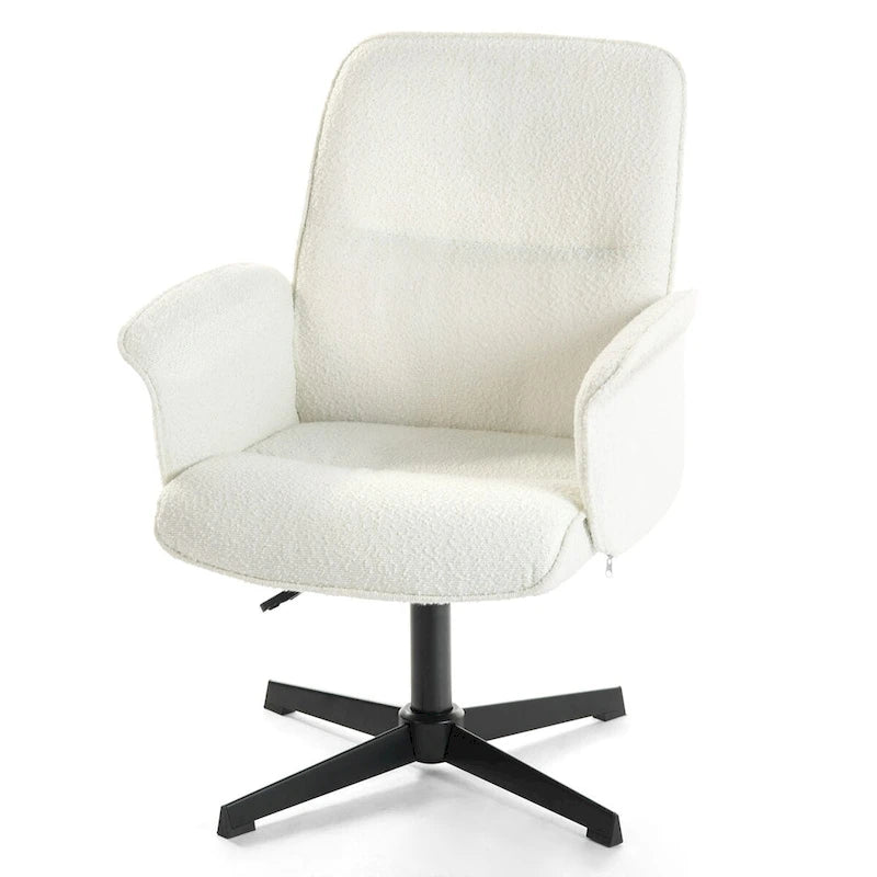 Fauteuil d'appoint rembourré HomyLin - Chaise pivotante avec accoudoirs